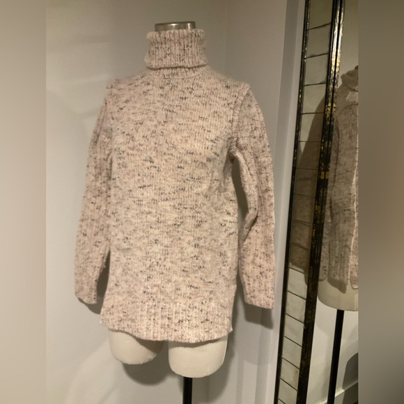 J. Crew Speckled Cream Turtleneck Sweater - Picture 5 of 5